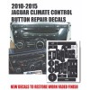 World Graphix 10-15 Jaguar XJ CLIMATE CONTROL MATTE BUTTON REPAIR
