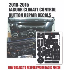 World Graphix 10-15 Jaguar XJ CLIMATE CONTROL MATTE BUTTON REPAIR DECAL AW9318C858BE