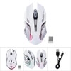 2.4G Wireless Rechargeable Gaming Ergonomics Optical Mouse Mice For PC