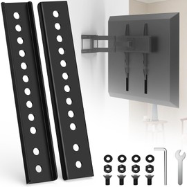 2Pcs TV Mount Extension Bracket, VESA Extender Plate Bracket Kit for Low VESA Pattern TV’s, Suitable for Use with Most VESA mounts and TV Ceiling Mount