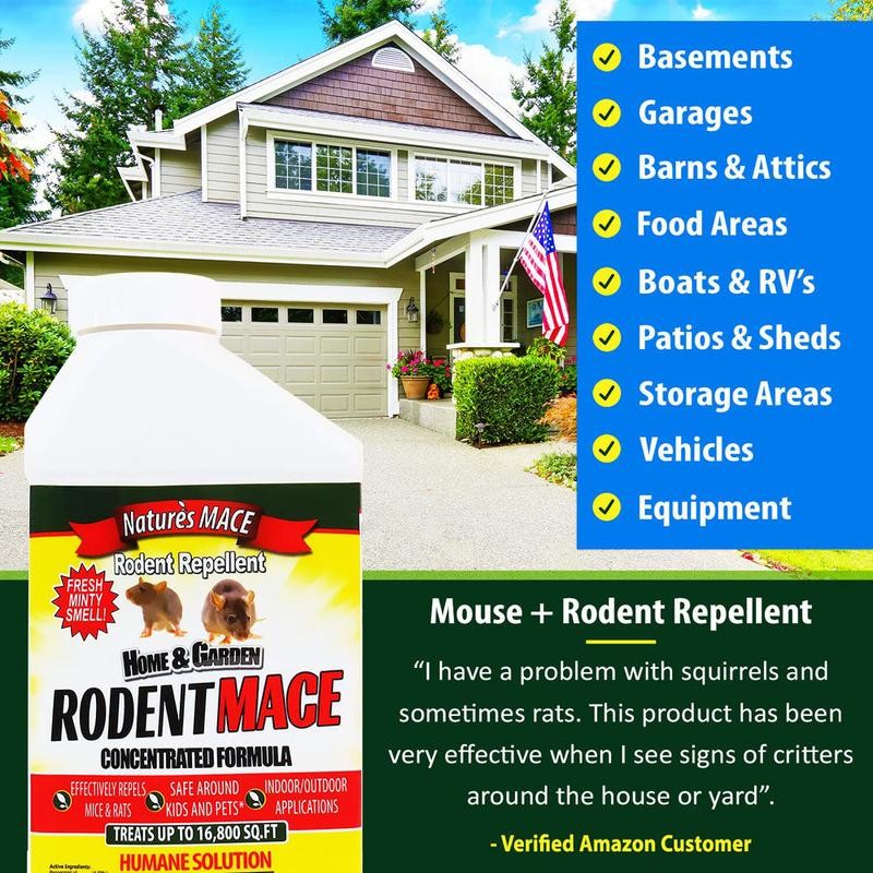 Rodent MACE Rodent Repellent - Spray or Concentrate - Size: