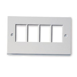 kenable RJ45 Face Plate Wall Socket Quad 4 Port for RJ45 keystone Jacks