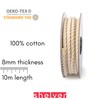 Shelver Natural Soft Cotton Rope, 8mm Thick Rope for Crafts