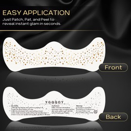 YGQQOY Glitter Freckles Face Tattoo, Glitter Freckles, Sparkle Makeup Patches-Gold-Face Glitter Speckles Patches, 4pcs