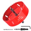 6-1/8Inch / 155mm HSS Bi-Metal Hole Cutter with Pilot Drill