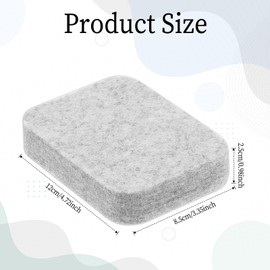 Wool Needle Felting Pad, Grey Sponge Needle Felting Pad, Thick and Firm Needle Felting Base for Precision Felting Projects and Any Wool Felting Makeing