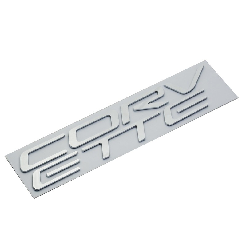 1x 97-04 C5 Corvette Rear Bumper Inserts Letters Emblem 3D
