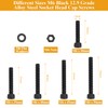 62 Pieces M6 x 30/35/40/45/50mm Hex Socket Head Cap Screws