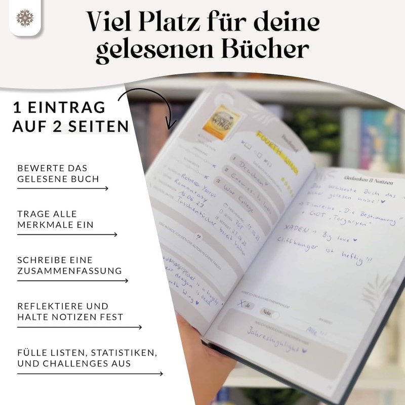 LEBENSKOMPASS® Book Club - The Reading Diary & Book Journal
