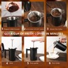 SZHETEFU 34 OZ Large French Press, Premium Stainless Steel Sturdy