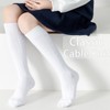 Mini angel Knee High Socks for Girls White Knee High