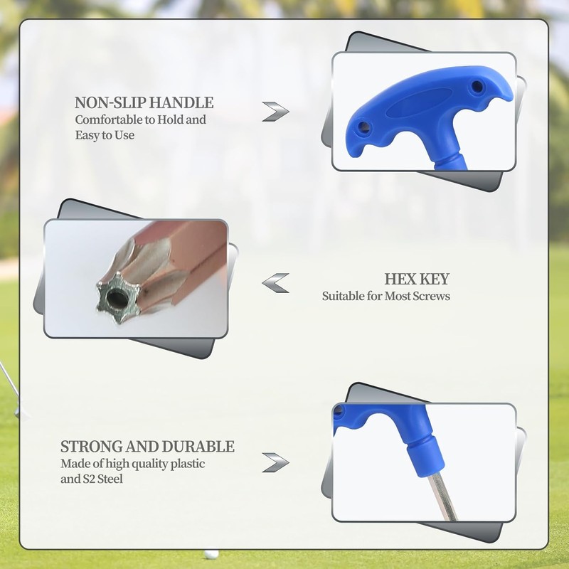 GBTUPOKW Golf Driver Tool Adjustable Golf Wrench Stainless Steel Golf