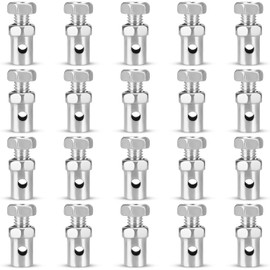 Pack of 20 Bowden Cable Nipples, Screw Nipple for Bowden Cable, Brake Cable, Nipple Screws, Replacement Metal Set for Throttle Cable, Motorcycle, Moped, Bicycle, Car, Go-Kart