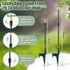 Funnymoom 2 Pack 3-arm Rotating Telescoping Sprinkler 360 Degree Swivel