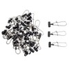 50pcs Fishing Line Sinker Slide with Duo-Lock Snap Hooked Snap