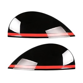 DrvixRex Headlights Eyebrows Eyelids Cover Eyelash Head Light Lamp Stickers Fit For MINI Cooper F54 F55 F56 F57 R55 R56(Glossy Black)
