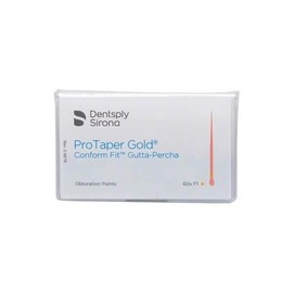 Dentsply Sirona B00PGGPF000F1 ProTaper Gold Conform Fit Gutta Percha Points F1 60/Pk