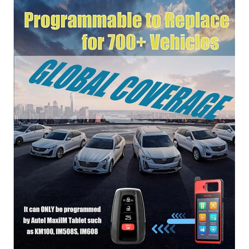 Autel iKey Universal Smart Key Style 8A-chipped 4 Button IKEYTY8A4TP