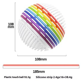 Fidget Toys Sensory Activity Ball Toys for Kids ,16 Pcs of Rubber Ropes for Stress Relief,Autism ADHD Activity Board for Anxiety, Kids 3+ Adults