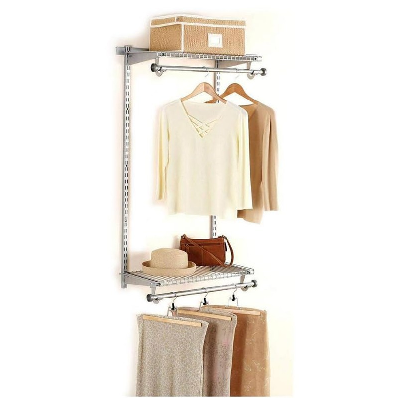 Rubbermaid Configurations Closet Shelves & Hanging Kit (2) 26" Shelves