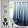 BESTRIPES Extra Long Shower Curtain, Blue Ombre Fabric Shower Curtains