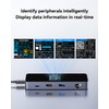 DOCKCASE Visual Smart USB C Hub (6-in-1) with HDMI Port
