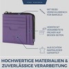 VON HEESEN Genuine Leather RFID Card Holder Made of Nappa
