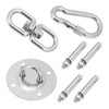 Stainless Steel Hammock/Swing Hanging Kit Ceiling Mounting Plate Snap Hook
