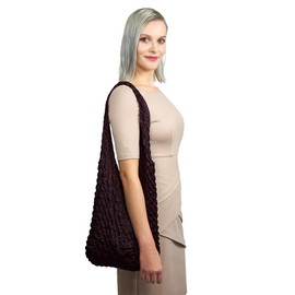 Kimono Cafe Bag, Pastry Bag, SHIBAGI Shopping Bag, Sub Bag, Eco Bag, 32-5-purple