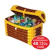 Beistle Inflatable Treasure Chest Cooler, 17” x 24”, Holds approx.