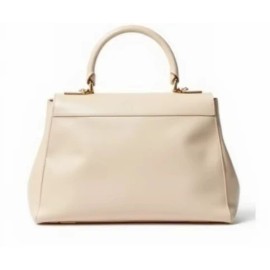 Women PU Leather Handbag French Style Top Handle Tote Bag Elegant Ladies Shoulder Purse for Daily Usesize: 26*11*20CM, color: White