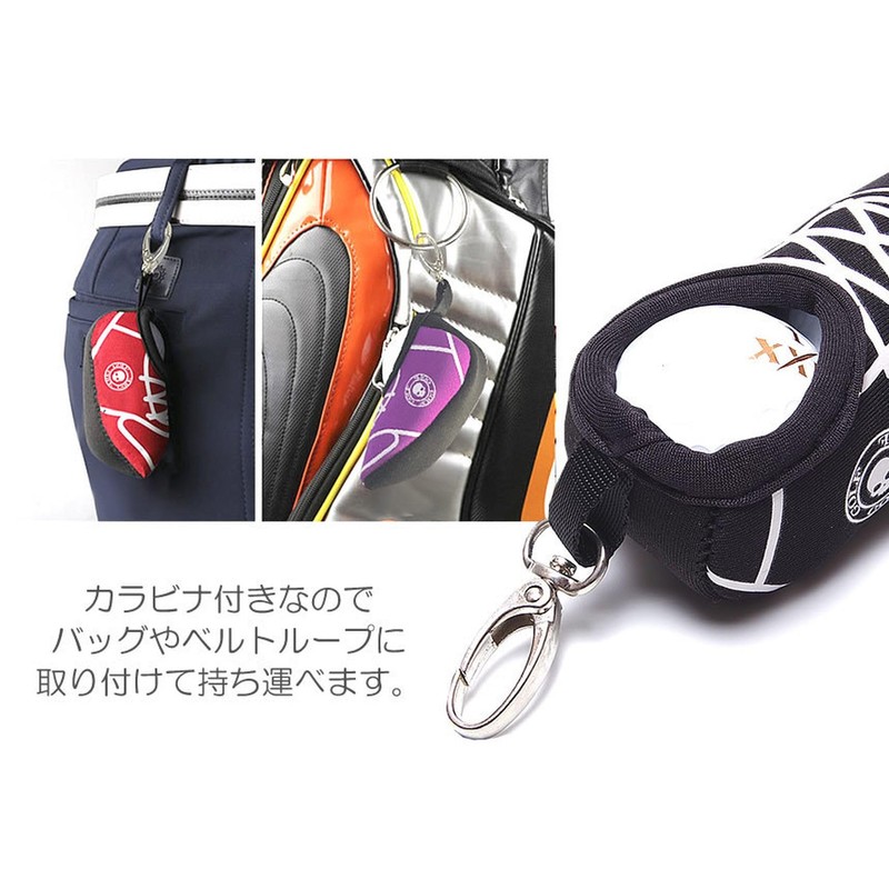 Grandios GD-GLBLCASE-BL Men's Golf Ball Case, 2 Pieces, Stylish, Golf