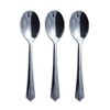 TABLECLOTHSFACTORY 144 Pieces - Silver Plastic 5.5" Coffee Spoon -