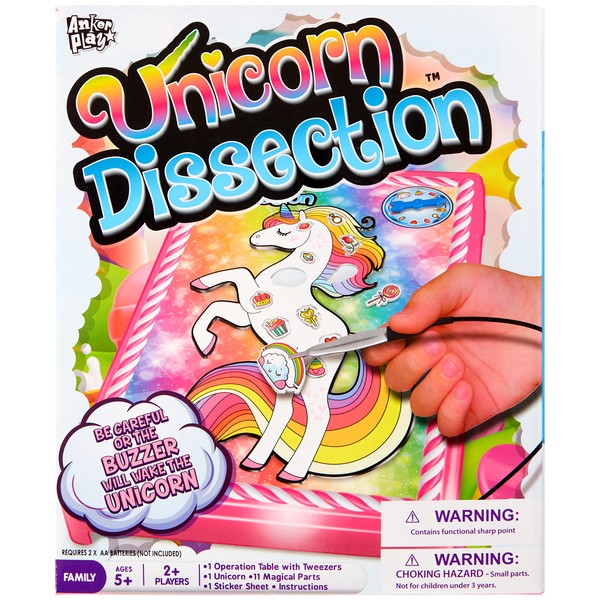 Play 2 Play Unicorn Dissection - Kid's Unicorn Dissection Game Set - Children's Electronic Dissection Kit - Includes 11 Parts - Hearts, Rainbows, Cupcakes & More! - Great for Ages 5+