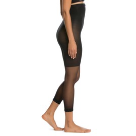 SPANX Original Shaping High-Waisted Footless Sheers - Core & Thigh Control - Footless Pantyhose - Use as Shapewear Underwear - Black - C