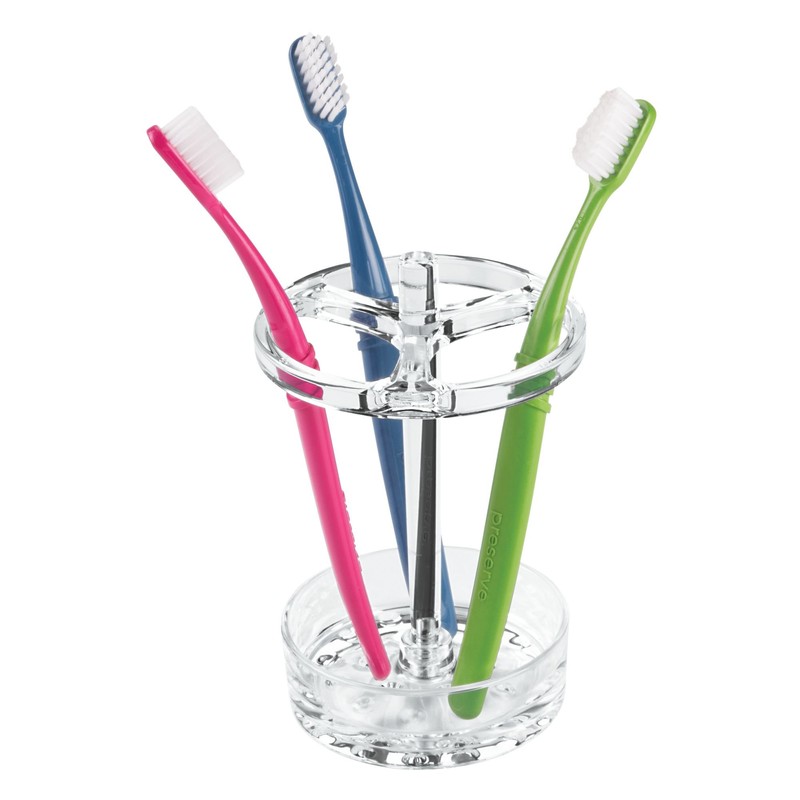 iDesign Holder for Normal to Large Toothbrushes, Spin Brushes, and