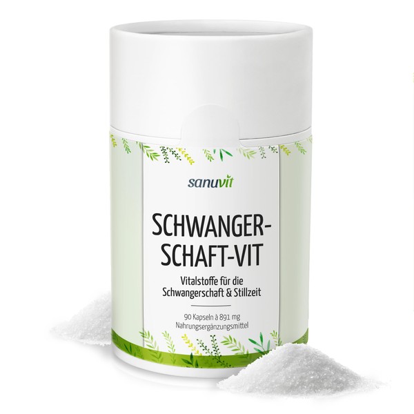 Sanuvit® - Schwangerschaft-Vit | Hochdosiert | Folsäure + Vitamin B12