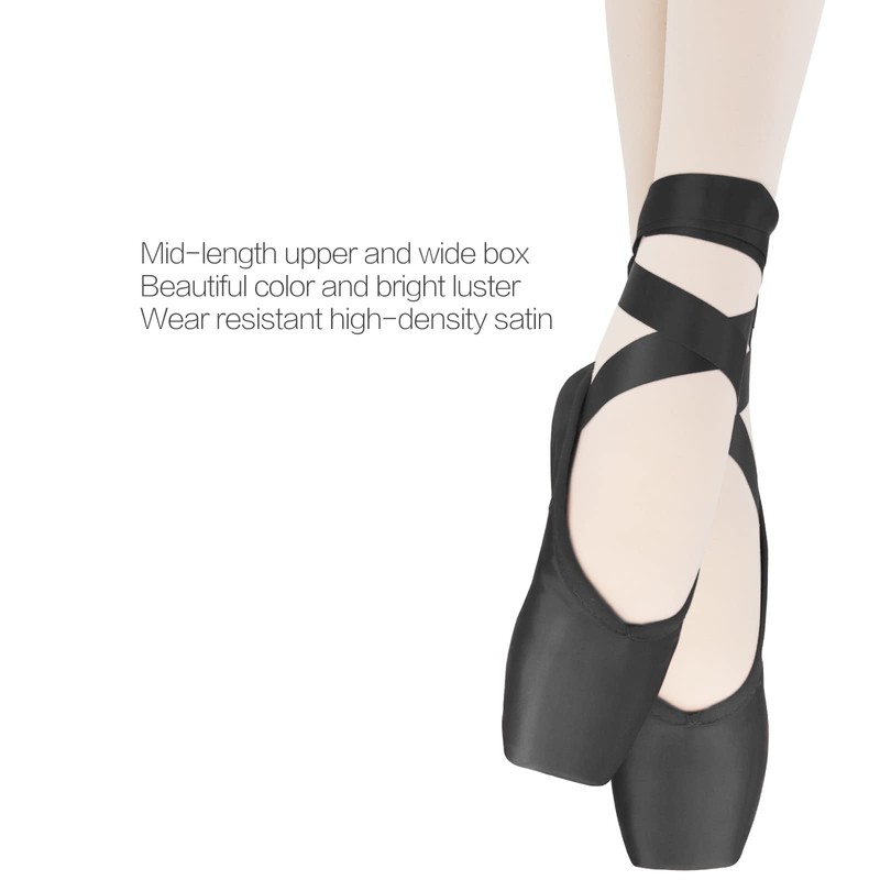 IJONDA Zapatillas de Punta de Ballet Dance para Mujer Pointe