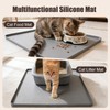 Silicone Cat Litter Mat 24x20 in Waterproof Litter Box Mat