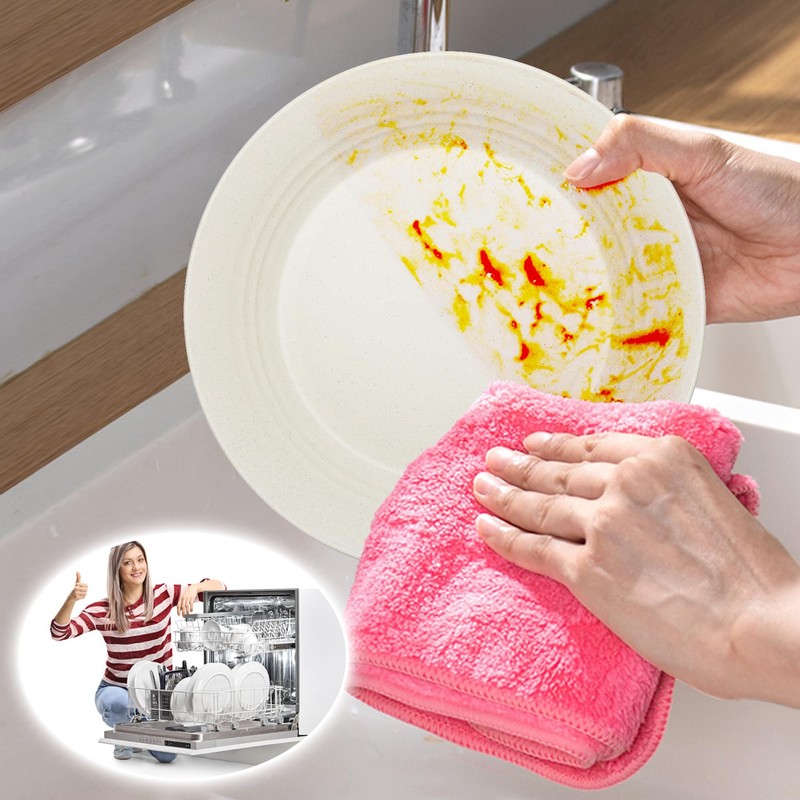 42-Piece Dinnerware Sets - Plates and Bowls Sets, Unbreakable Wheat