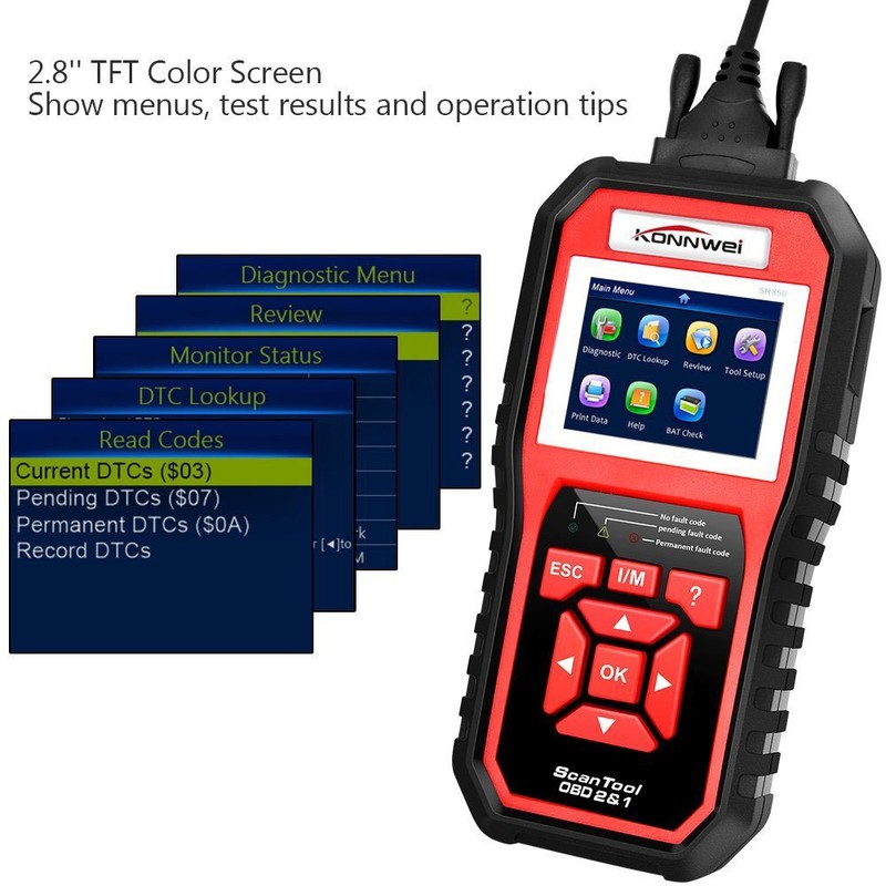 OBD2 Scanner OBDII Auto Diagnostic Code Scanner Universal Vehicle Engine