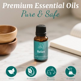 Essential Oil Blends, Aromtopia Essential Oils for Diffusers for Home, Well-Being Diffuser Oil Kit- Relax, Happy, Calm Mind, Sweet Dream and More, for Aromatherapy, Candle Making, Massage, 6x10ml