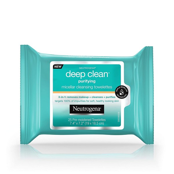 Neutrogena Deep Clean Purifying Micellar Cleansing Towelettes - 25 Ea, 25count
