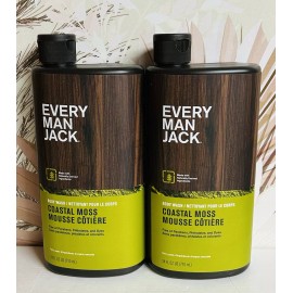 Every Man Jack 2-Pack Every Man Jack ~ Coastal Moss Body Wash For Men 24 fl oz Each