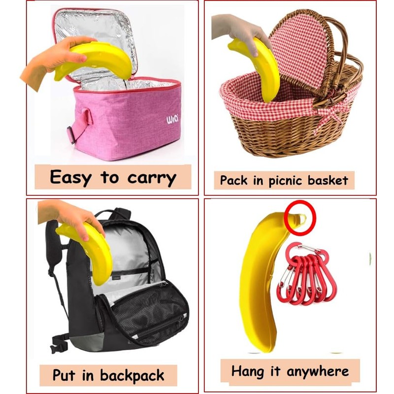 Banana Keeper On The Go Outdoor Travel Case BPA-Free Fruit