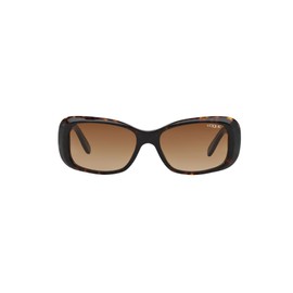 Vogue Eyewear Women's VO2606S Rectangular Sunglasses, Dark Havana/Brown Gradient, 52 mm