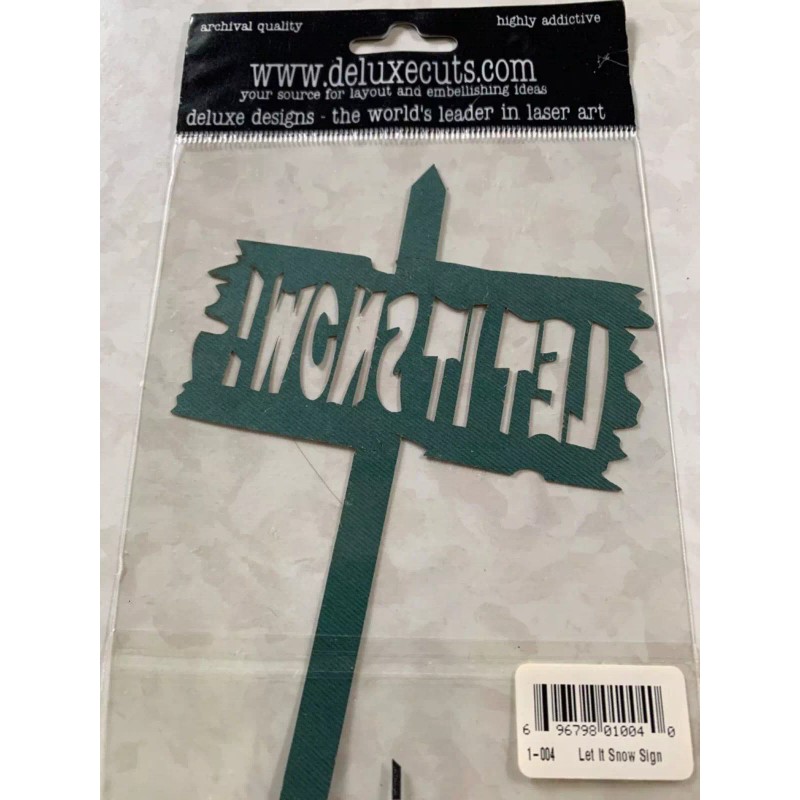 LASER COMPLETES PRE-ASSEMBLED LASER SHAPES LARGE SIGN ‘LET IT SNOW’