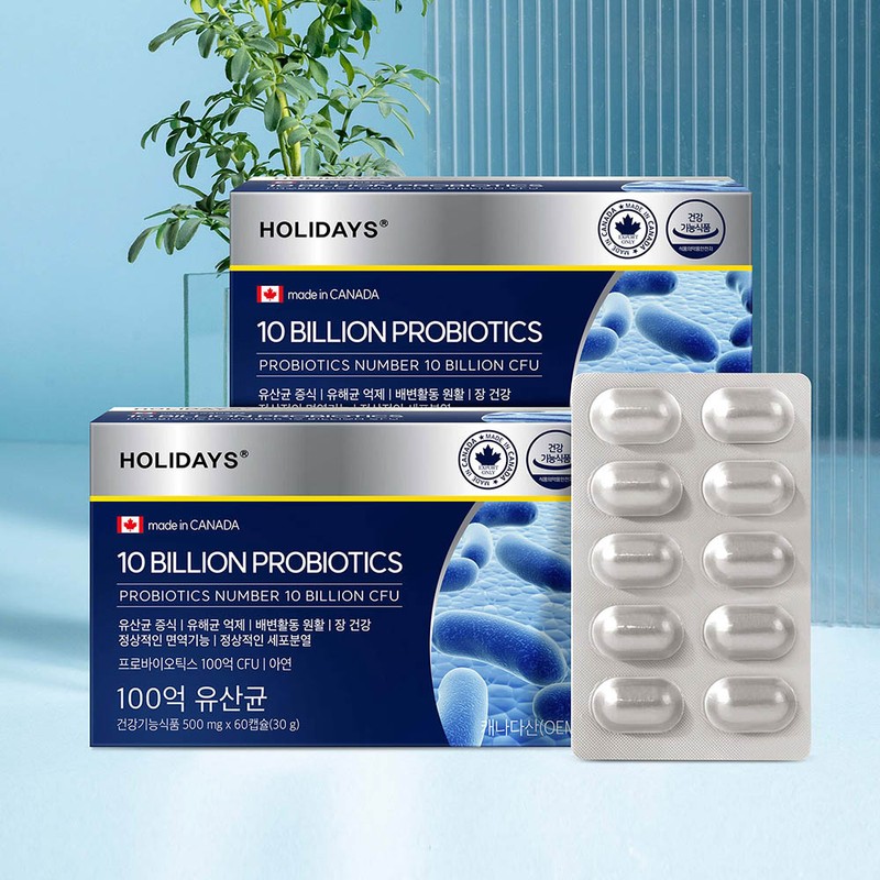 Holidays 10 billion lactic acid bacteria 60 capsules, 2 boxes