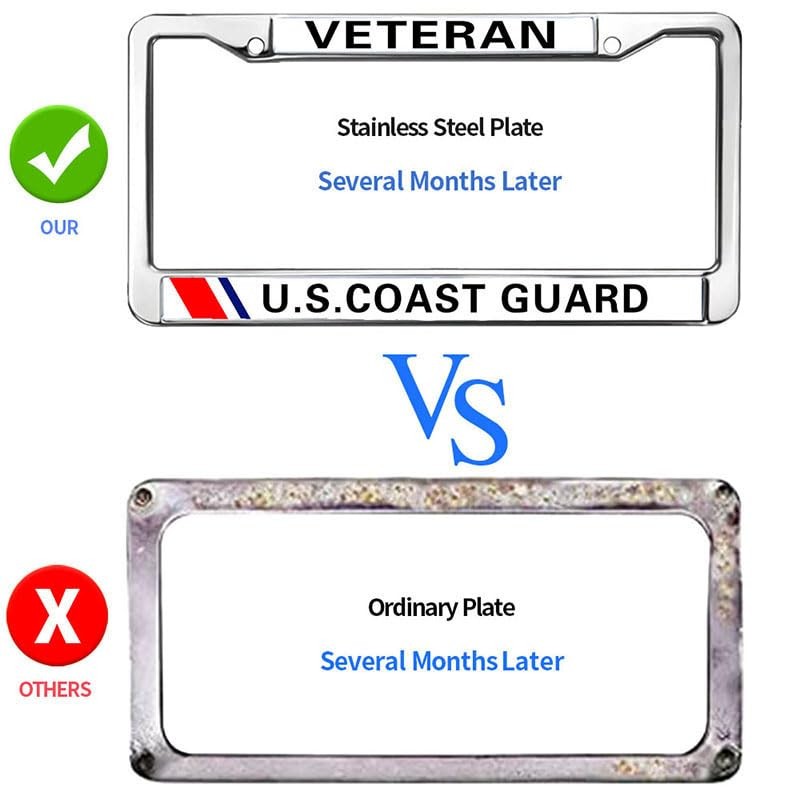 US Army Vet License Plate Frame for Birthday Gift American