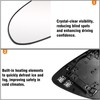 OWITAT Heated Mirror Glass Compatible with Toyota Camry 2012-2017/Avalon 2013-2018,Left